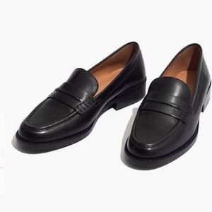 Madewell Elinor Loafer in Black Leather